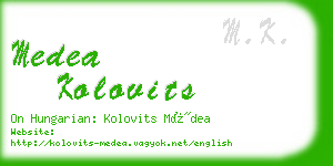 medea kolovits business card